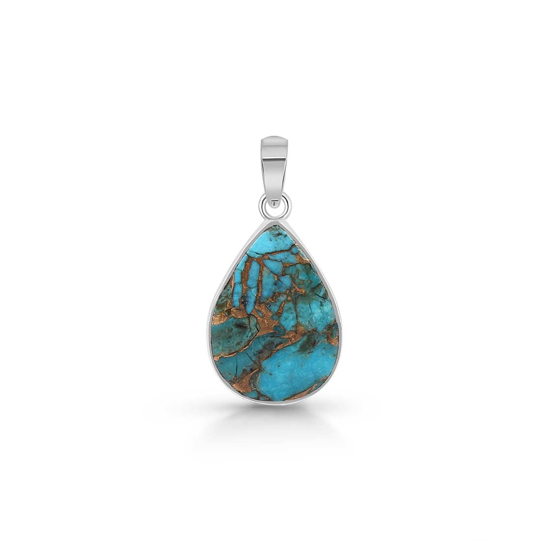 Turquoise (Copper) Pendant-(TRC-P-13.)